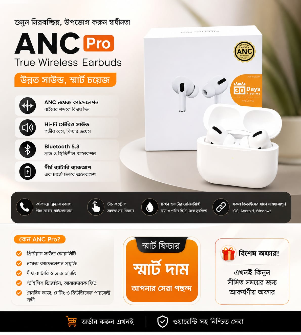 ANC Pro True Wireless Earbuds